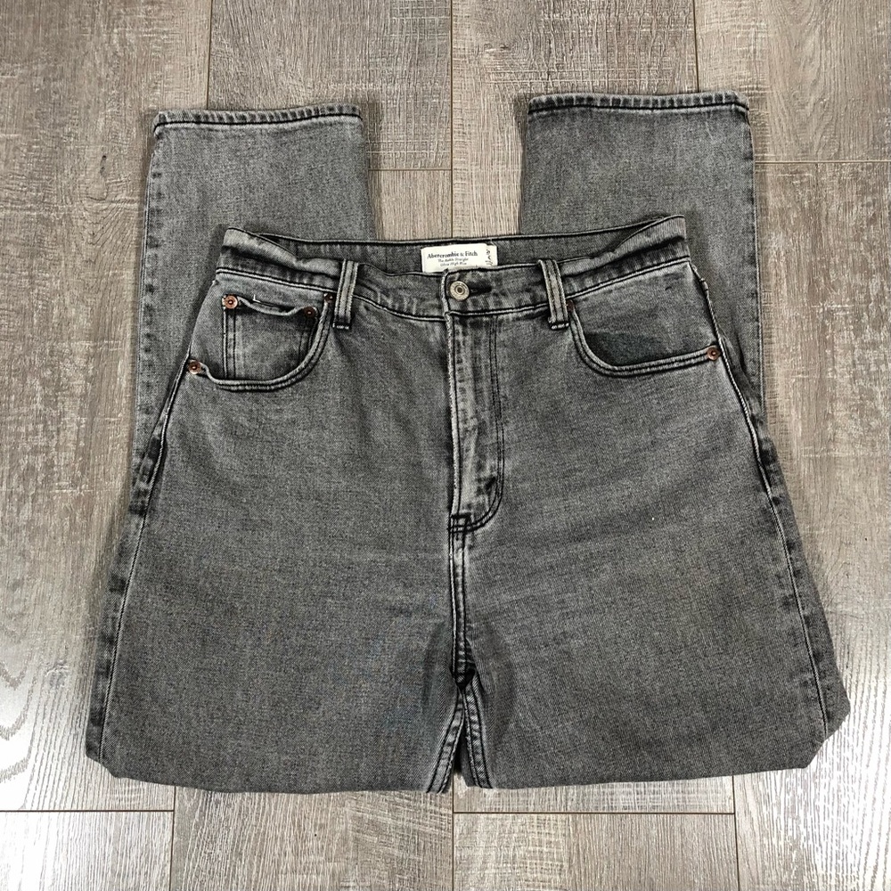 Abercrombie & Fitch Women’s The Ankle Straight Ultra High Rise Jeans Size 27/4 - Picture 3 of 7